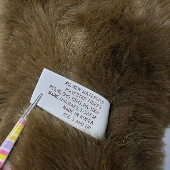 Chosun 14" Brown Tan Teddy Bear Plaid Bow Tie Ears Feet Vintage Korea Plush - Picture 5 of 5